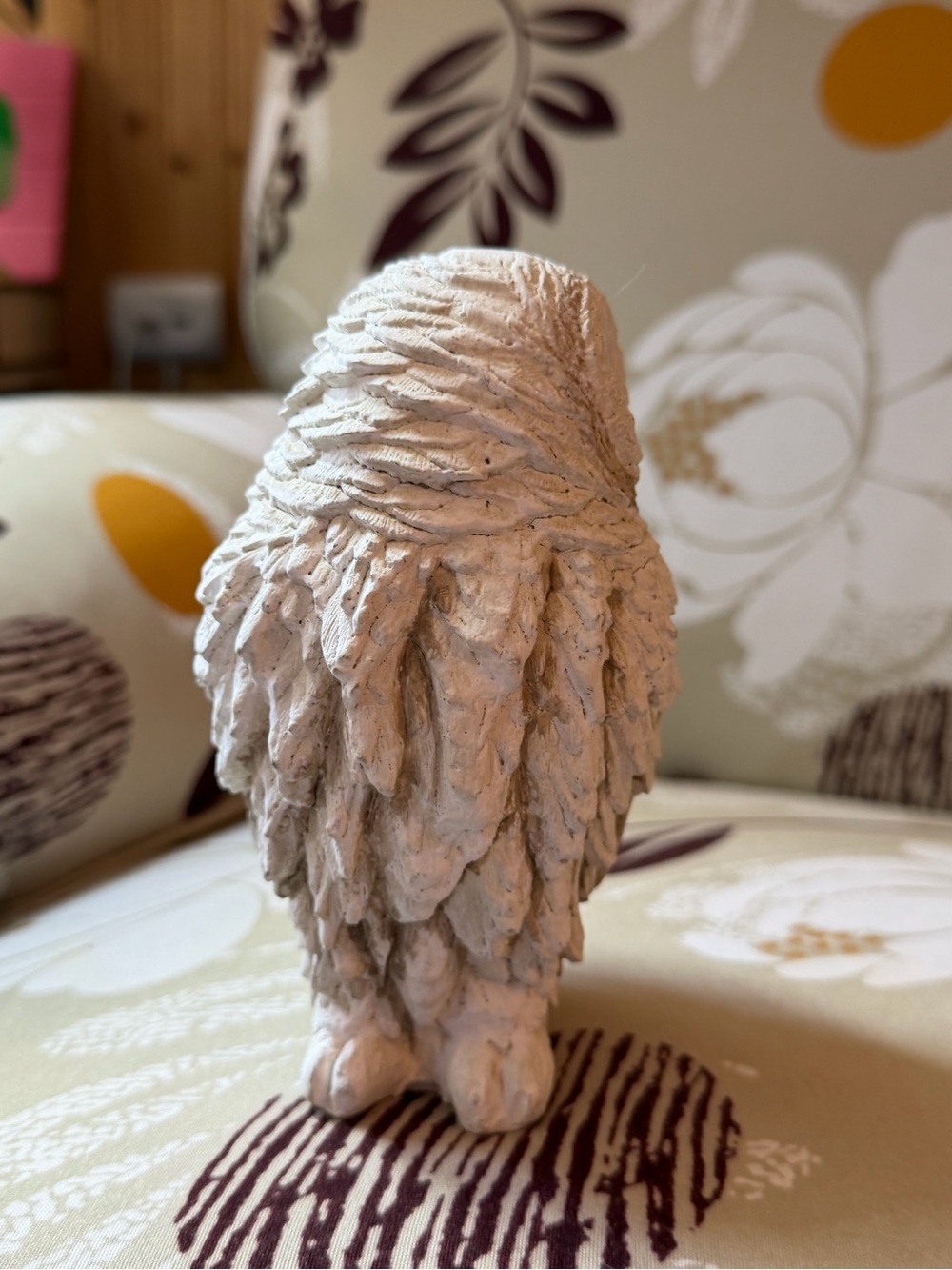 White Owl Figurine Decorative Sculpture - Picture 4 of 4